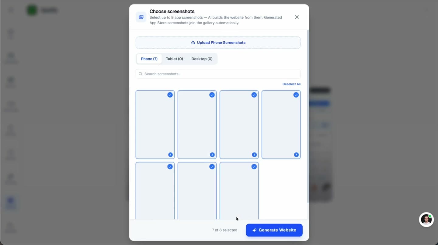 Landing Page preview