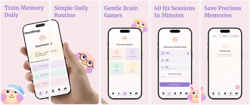 MemWings - Memory training & brain games - Created with AppLaunchFlow