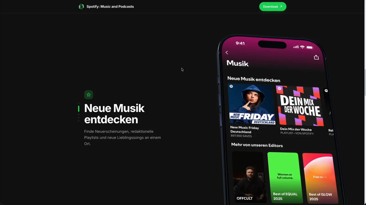 Published AppLaunchFlow landing page feature showcase