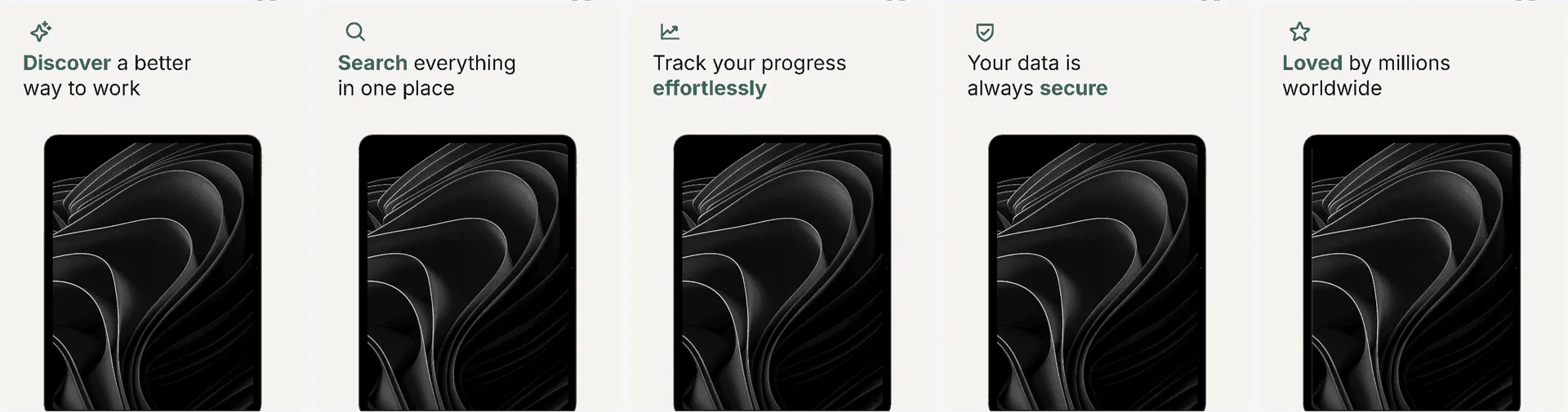 icon-headline template