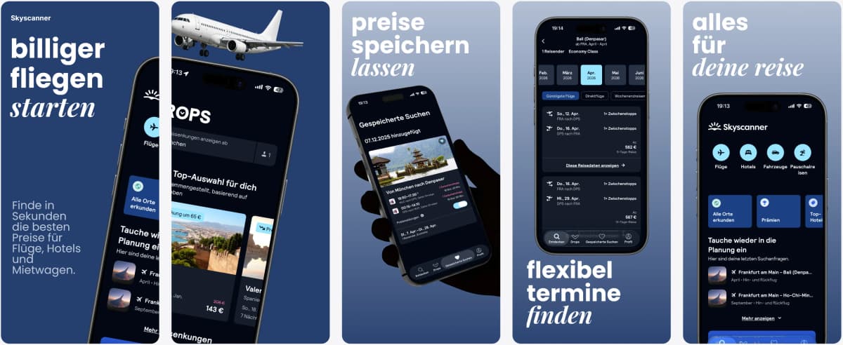 App screenshots before translation - English