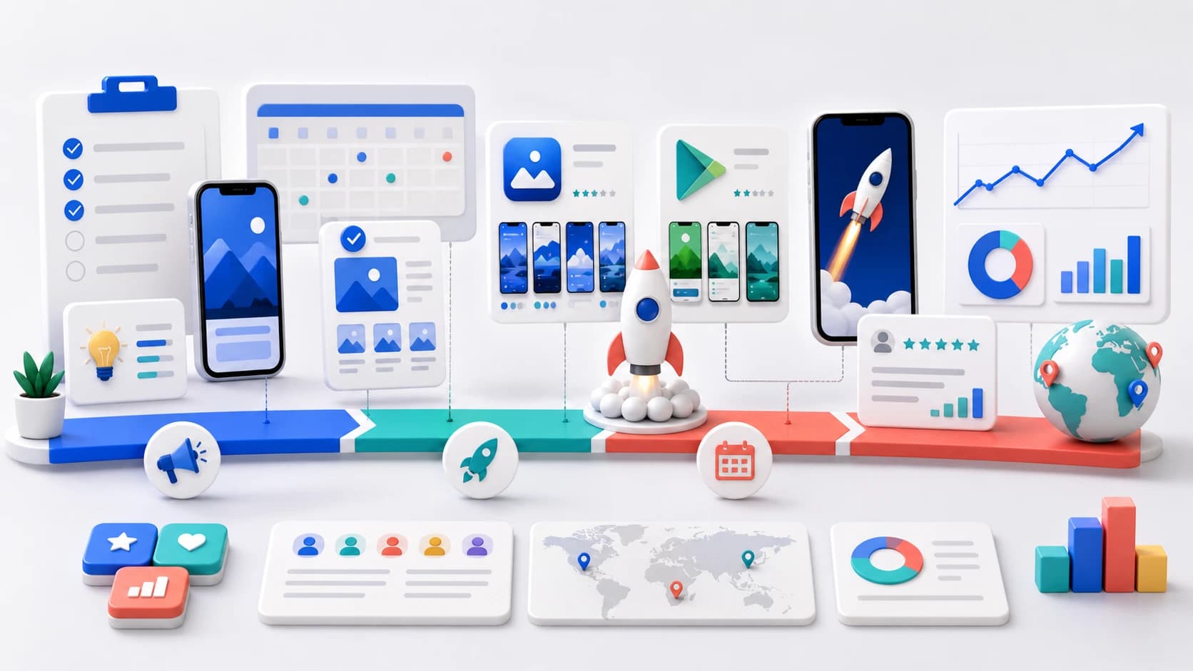 App launch strategy phases for indie developers in 2026