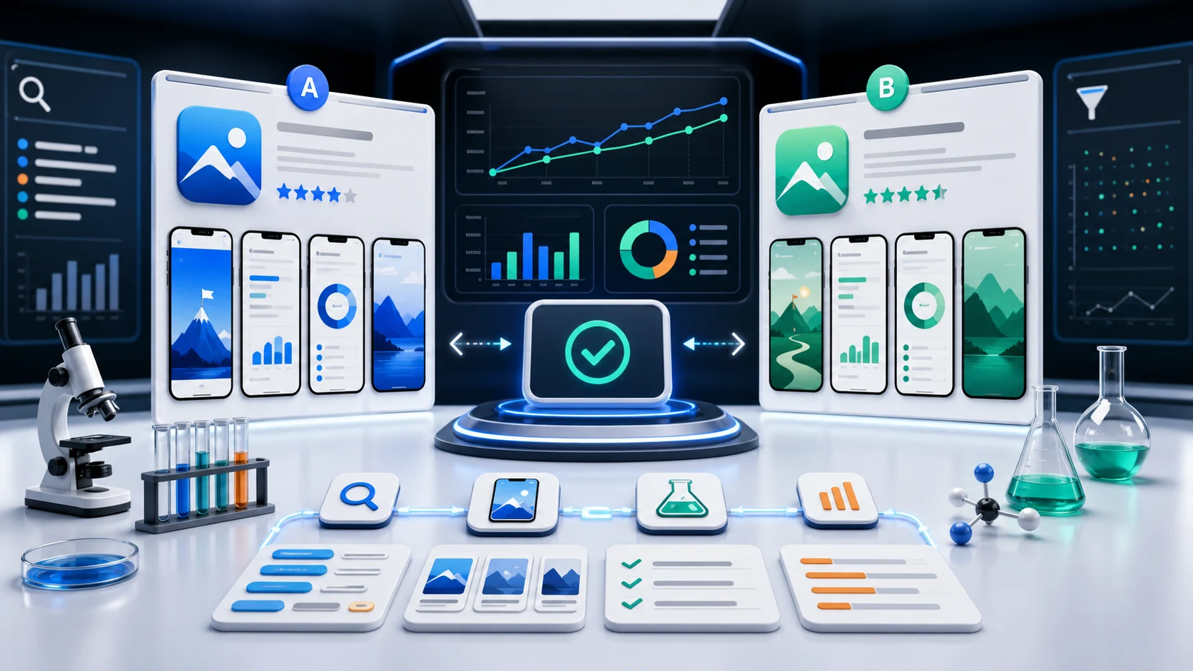 ASO best practices competitor analysis and screenshot testing workflow