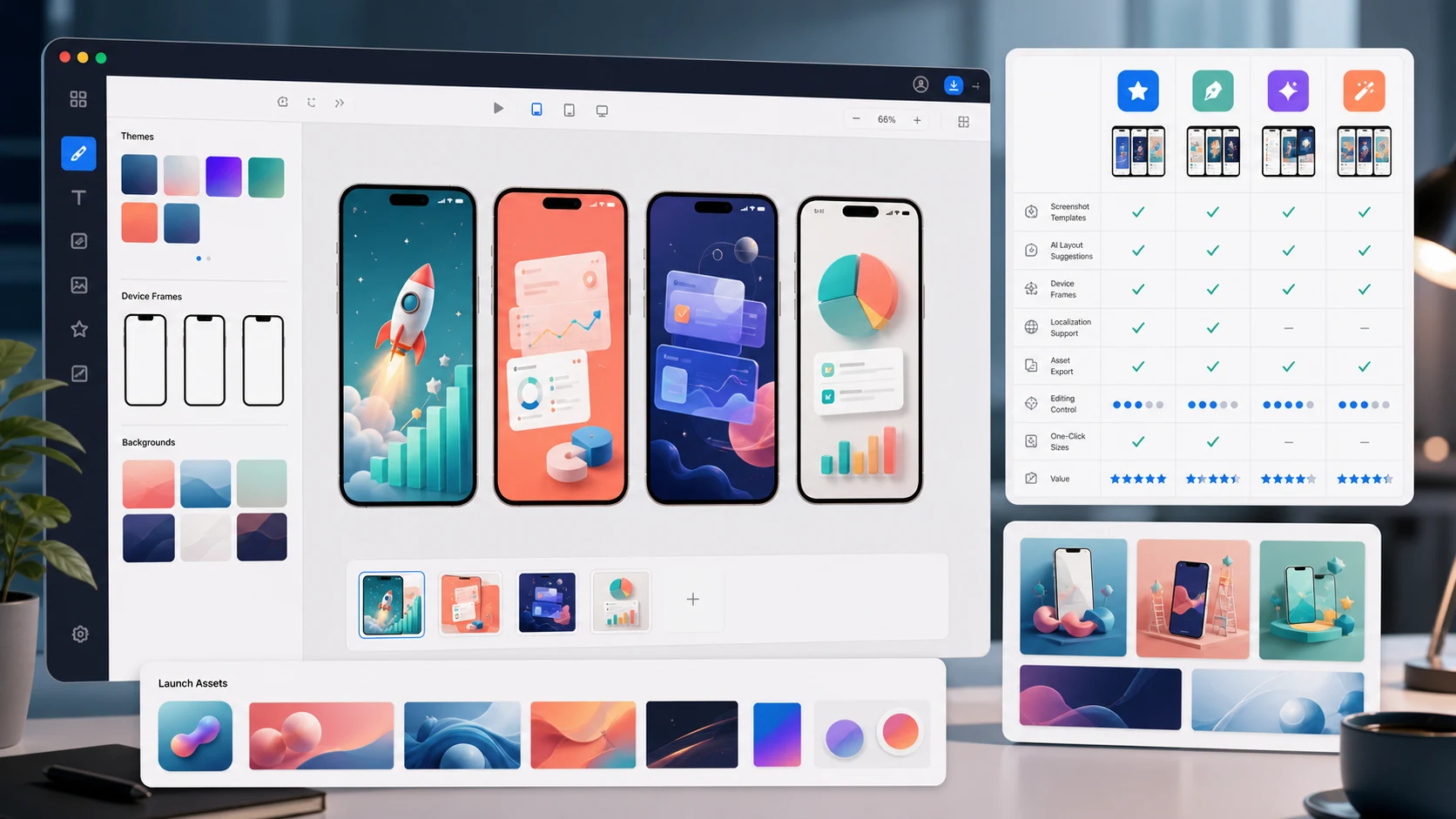 Comparison of the best App Store screenshot generators in 2026