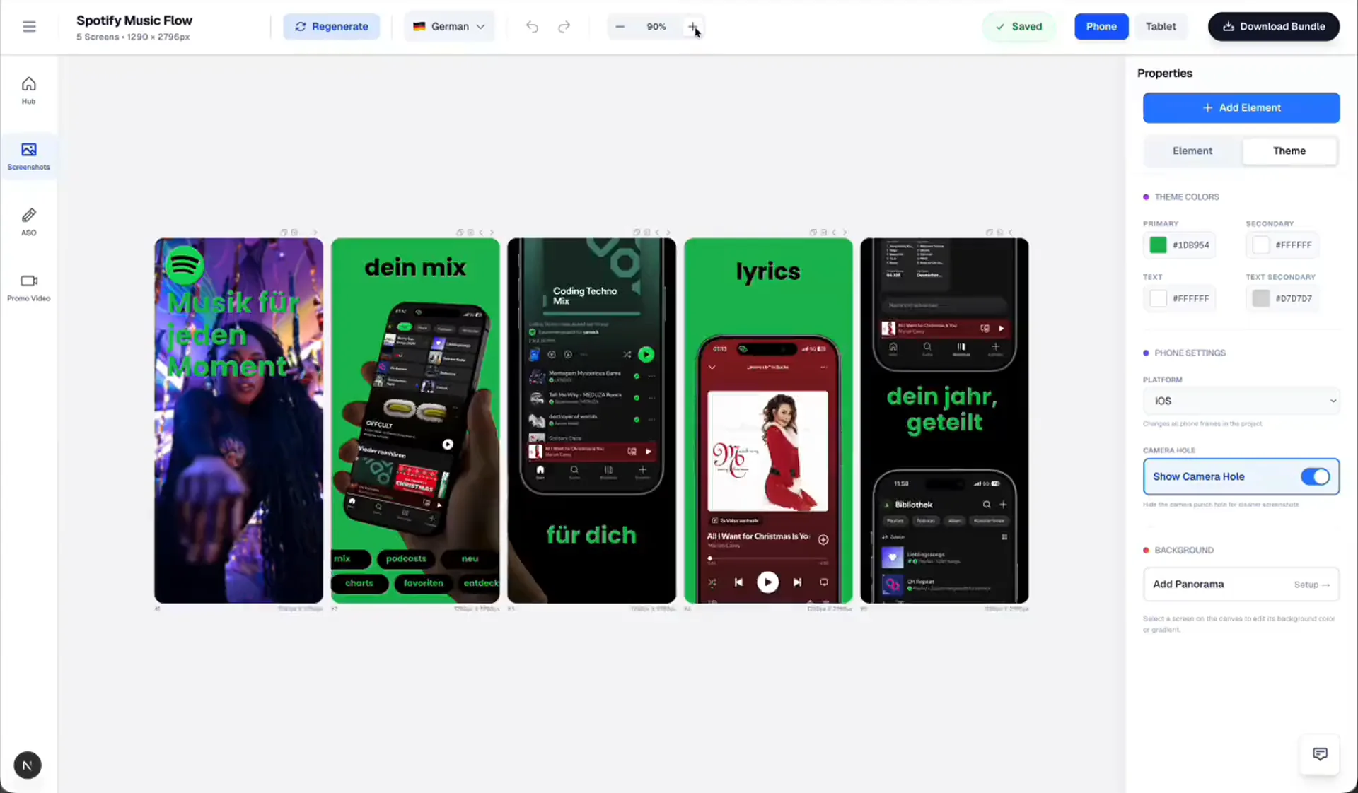 AppLaunchFlow source screenshot library for a promo video