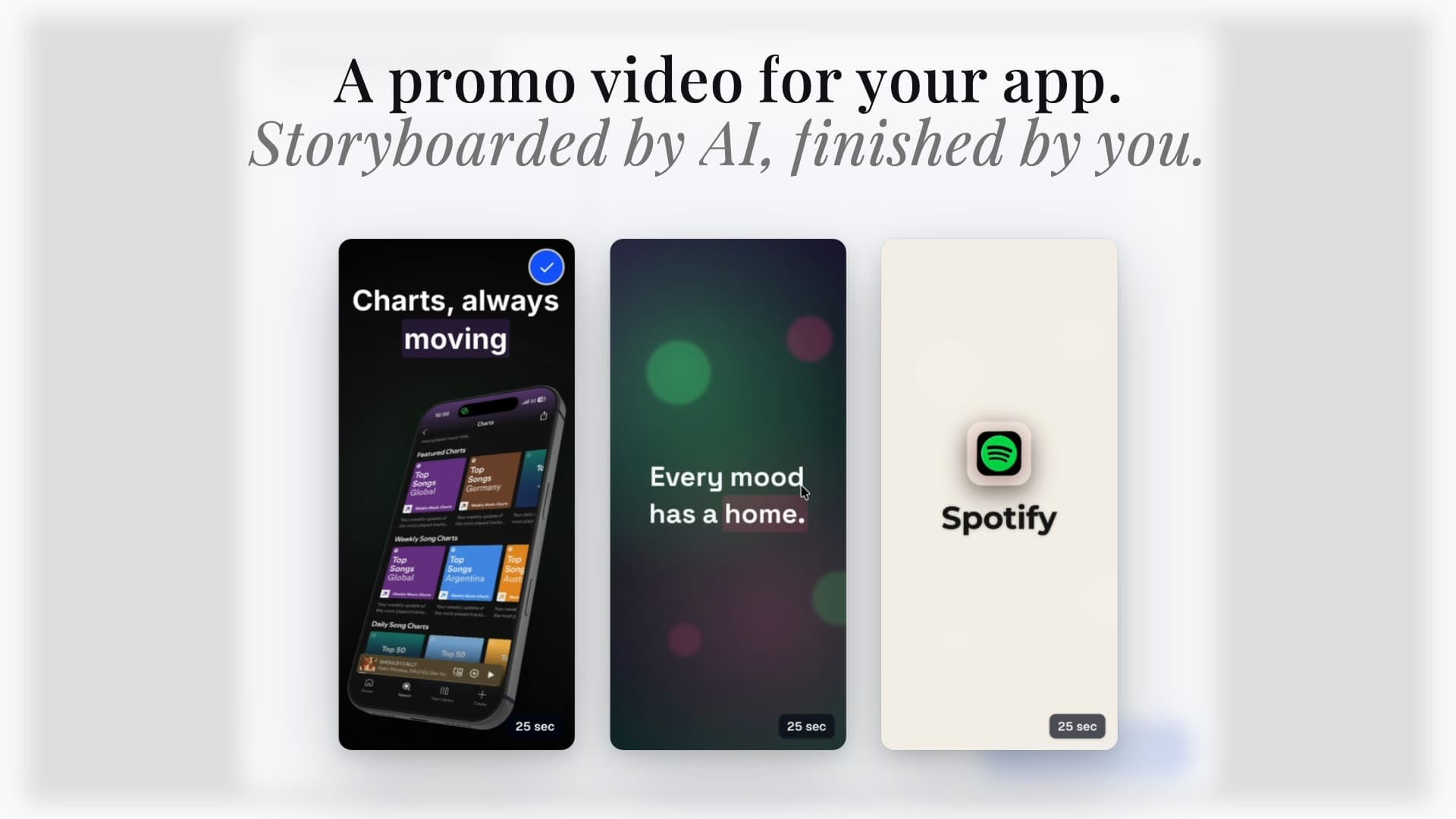 Promo video editor preview