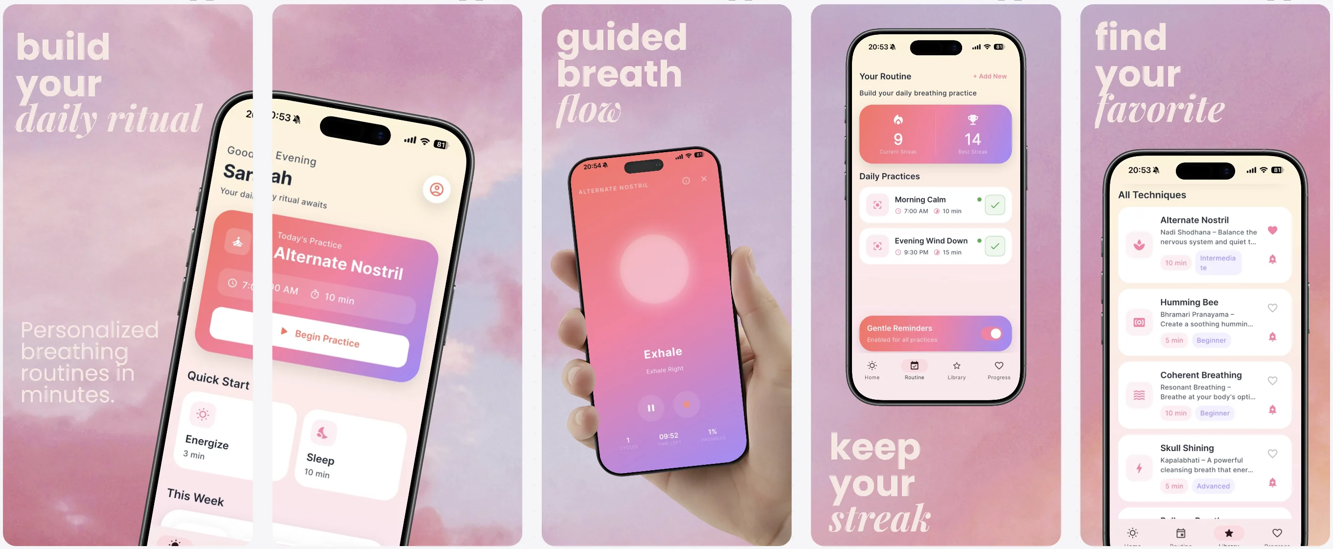 Luna Breath - Mindfulness & meditation app - Created with AppLaunchFlow
