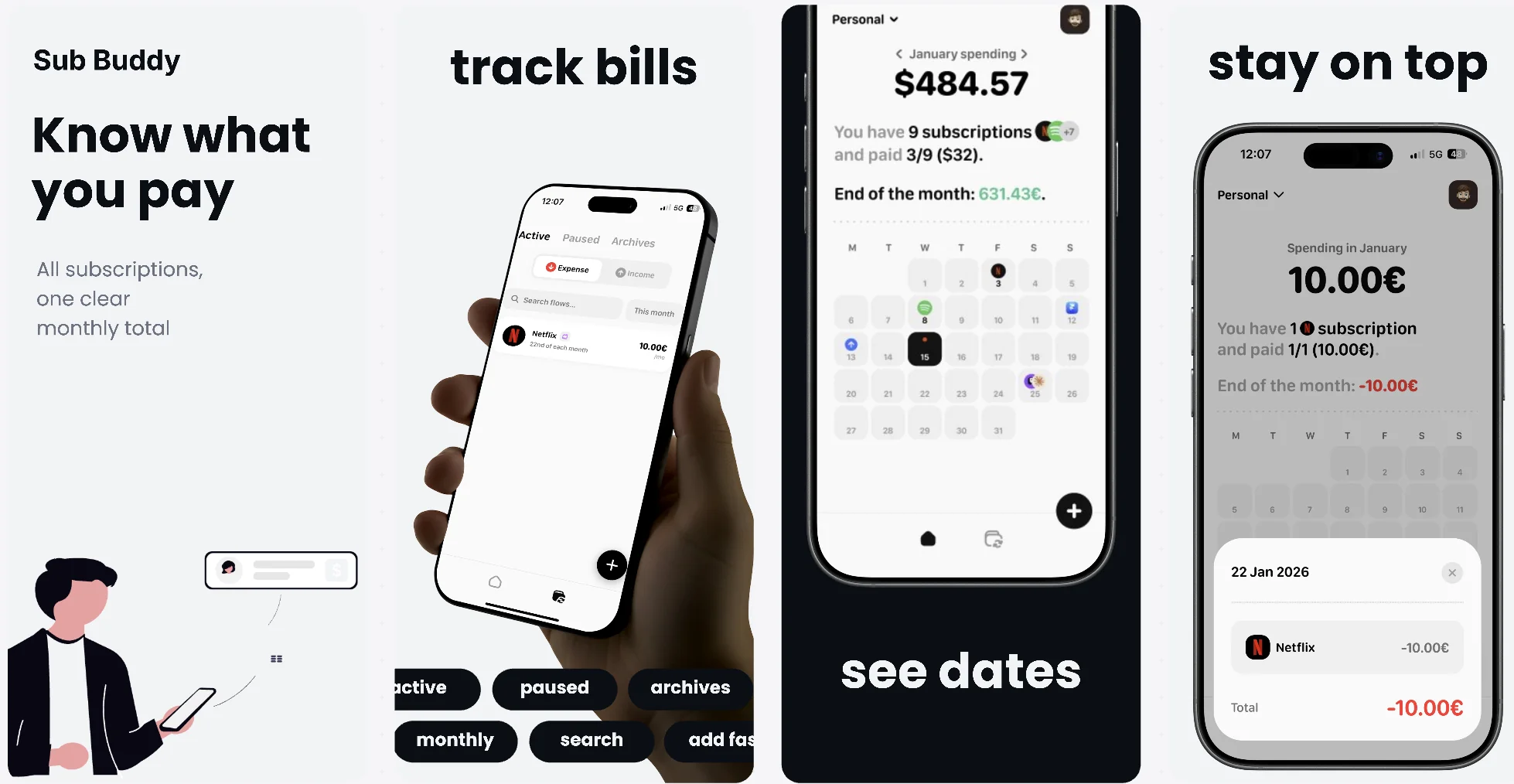 SubBuddy - Subscription manager - Created with AppLaunchFlow