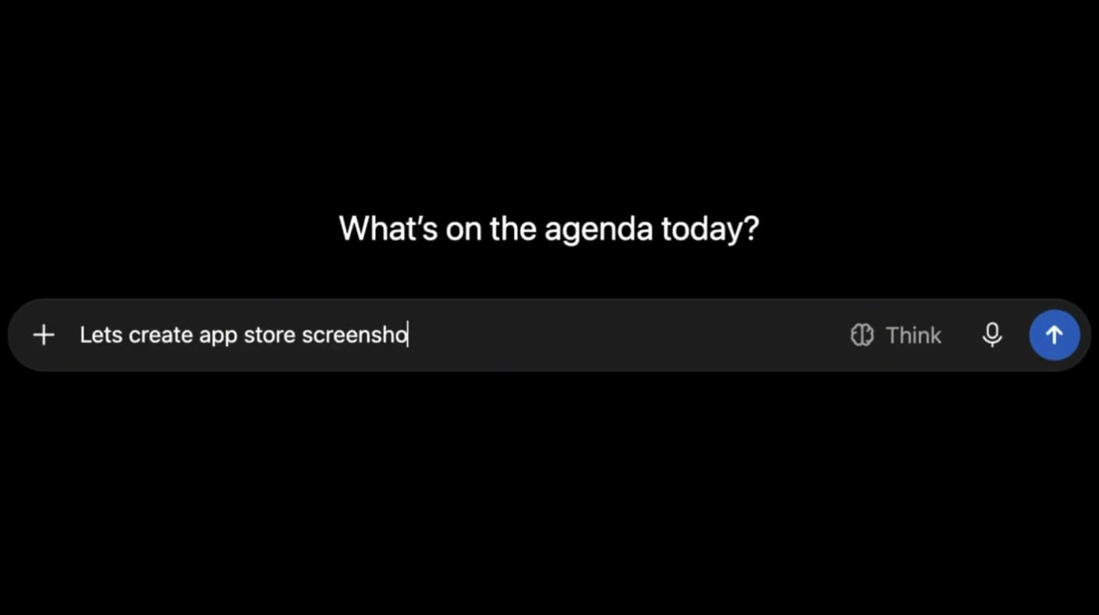 AppLaunchFlow in ChatGPT: ask for App Store screenshots, pick a style in the chat, then refine it in the editor