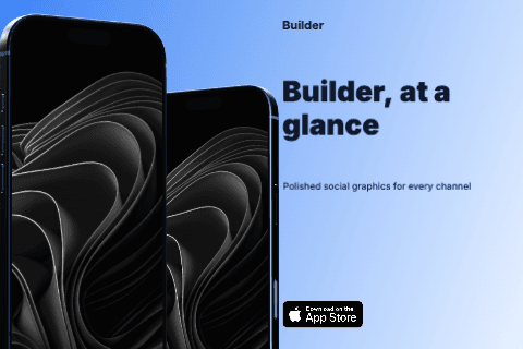 Split template exported as a landscape phone ad
